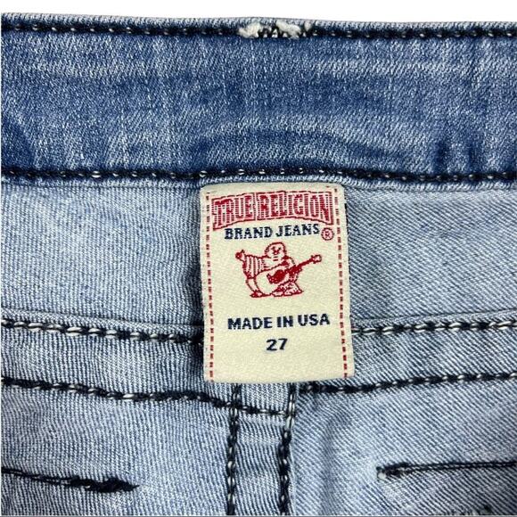 True Religion Straight Leg Light Wash Jeans 27 - Picture 12 of 14